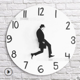 DorkyDance Walking Wall Clock