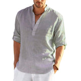 Casual Linen Shirt Short Sleeve